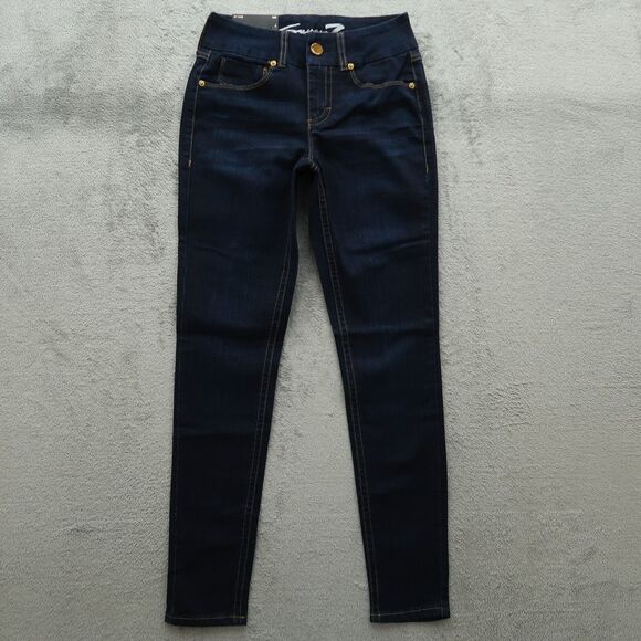 Seven7 Jeans Women's Size 4 Blue Mid-Rise Tummyless Skinny 29.5" Inseam NWT - Picture 1 of 16